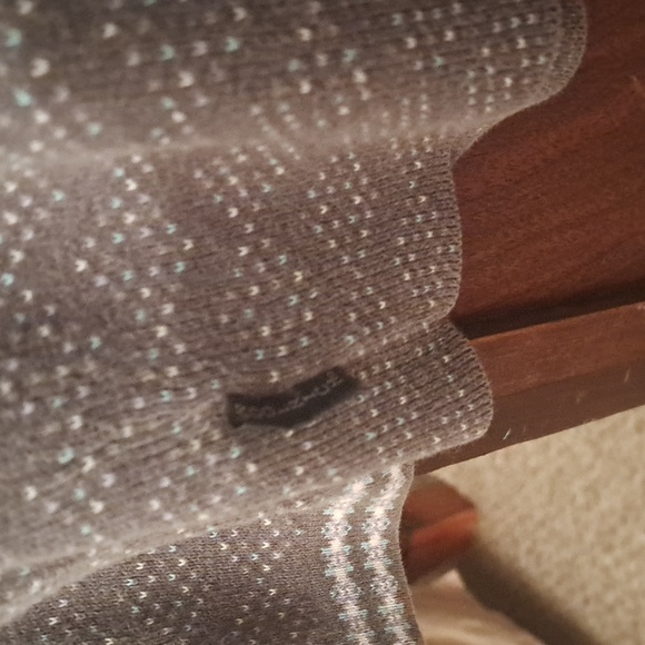 Woolrich woman's size S vintage charcoal Heather cotton/ramie blend sweater - Picture 5 of 6